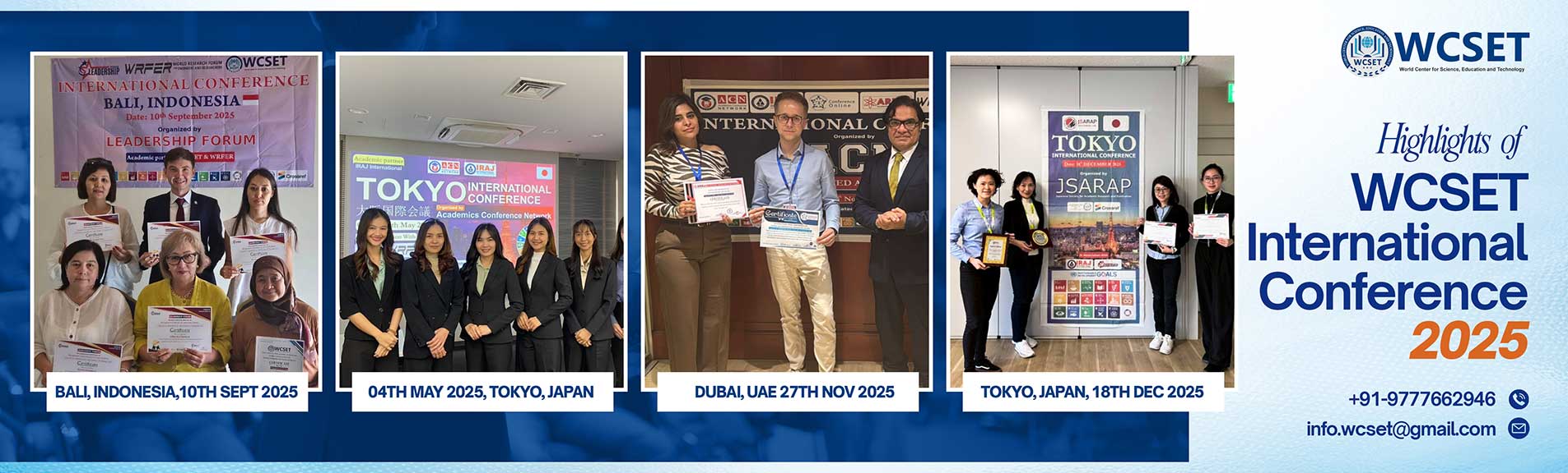 World Conference on Science Engineering and Technology banner